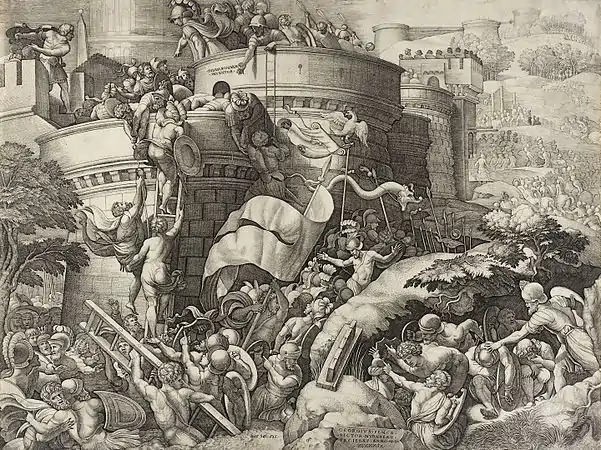 15. La prise de Carthage, 1539, cat. Bartsch 86.