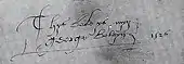 signature de George Boleyn