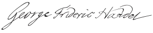 Signature de Haendel