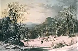 Hunter in Winter Wood, 1860, Berkshire Museum (en)