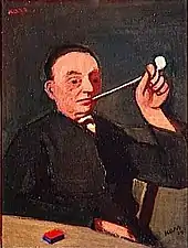 Autoportrait, ou l'homme à la pipe (1939).