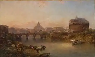 Sunset on the Tiber, Rome, vers 1880, Musée d'Art d'Indianapolis