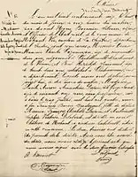 Acte de décès d'Aurore Dupin dite George Sand à Nohant, le 8 juin 1876. À noter l'erreur de transcription concernant le jour de naissance. Aurore Dupin est née le 1er juillet 1804, et non le 5 juillet.