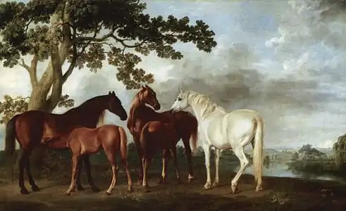 Juments et poulains, 1763-1768, Londres, Tate Britain.