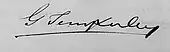 signature de George Temperley