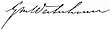 Signature de George Waterhouse