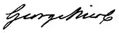 signature de George Nicol (libraire)