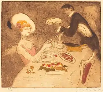 La Soupeuse (1903), gravure, Washington, National Gallery of Art.
