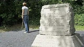 Stèle à Georges Hébert.