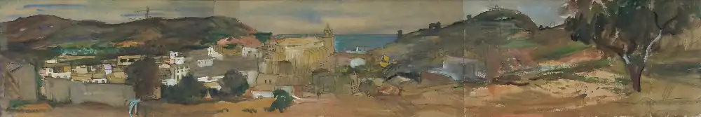 Paysage expagnol, Tossa de Mar (1935).