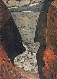 Vorhor, vague grise ; Falaises à Camaret (1892), musée des Beaux-Arts de Brest.