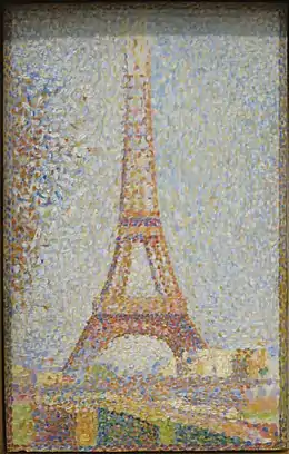 Georges Seurat (1859-1891). La Tour Eiffel. 1889, musée des beaux-arts de San Francisco.