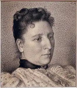 Portrait d'Anna Boch, dessin (1894), Art Institute of Chicago.