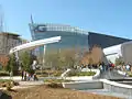 Façade et entrée du Georgia Aquarium, le plus grand aquarium du monde.