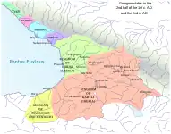 Karthli (Ibérie) et Royaume de Lazique, vers 150