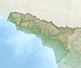 Voir sur la carte topographique d'Abkhazie