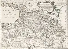 Carte du Caucase, 1775