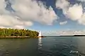 Le phare de Killarney East en automne, dans le nord de la Baie Georgienne