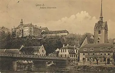 Château d'Osterstein (1903), siège des princes de Schleiz.