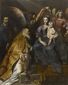La Vierge à l'Enfant apparaissant à saint Éloi, musée des Beaux-Arts de Valenciennes.