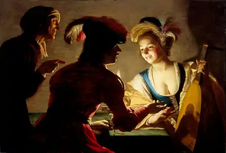 L'Entremetteuse (chiaroscuro), 1625