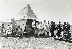 Hôpital de campagne en Palestine en 1917.