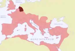 La Germanie inférieure dans l'Empire romain, vers 120.