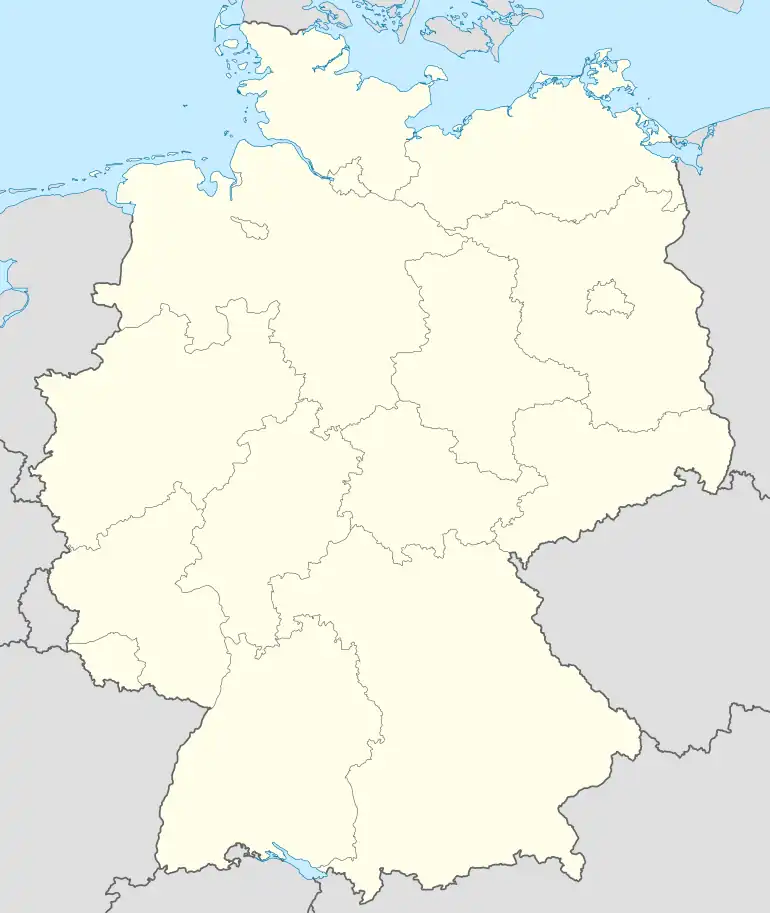 Carte des aéroports d'Allemagne