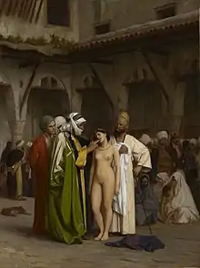Le Marché d'esclaves, par Jean-Léon Gérôme (1866).