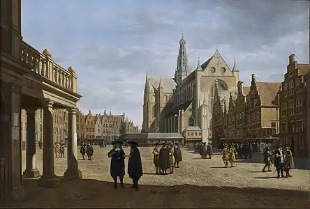 Le Grand marché à Haarlem (1673)musée des beaux-arts de Lyon.