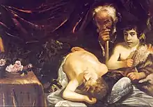 Jésus dormant avec saint Zacharie et saint Jean, vers 1630-1640, huile sur toile, musée Condé.