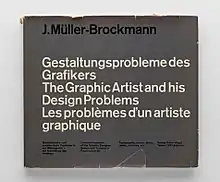“Les problèmes d'un artiste graphique”, J. Müller-Brockmann, 1961.