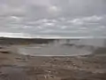 Vue de Geysir entre deux éruptions.