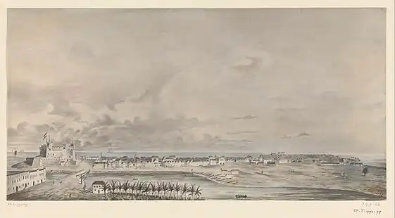 Vue d'Elmina en 1869.