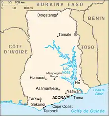 Description de l'image Ghana carte.png.