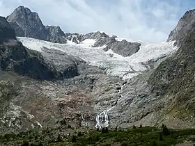 Le glacier de la Lex Blanche vu depuis le val Vény.