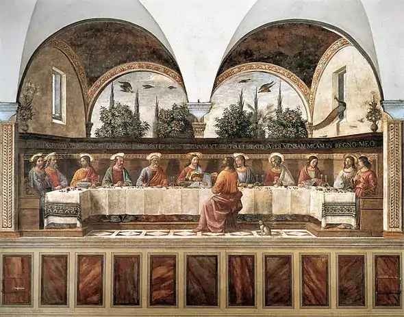 Petit réfectoire  Cenacolo de Domenico Ghirlandaio.