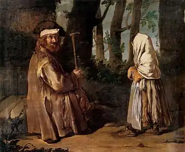 Rencontre dans les bois (années 1720) Pinacothèque Tosio Martinengo, Brescia.