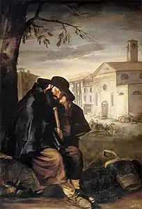 Pèlerin endormi (1740-1745) Fondation Roberto Longhi, Florence.