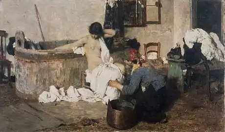 Après le bain (1884) - Galerie nationale d'art moderne et contemporain