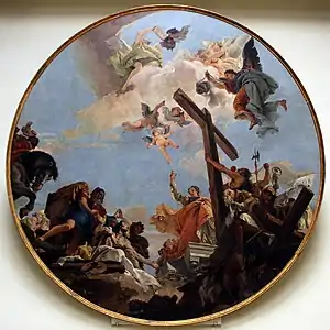 L'Exaltation de la croix et sainte HélèneGiambattista Tiepolo, 1750-1755 Galeries de l'Académie de Venise.