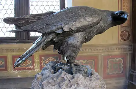 Jean Bologne, Aigle royal 1567 bronze. Florence, musée du Bargello
