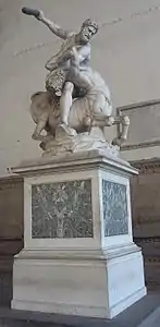 Hercule en lutte contre le Centaure Nessus (1594-1599). Florence, Loggia des Lanzi.