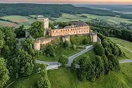 Vue générale du château de Giech près de Scheßlitz.