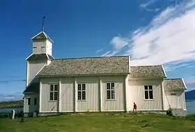 L'église de l'île de Gims.