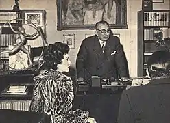 Gina Lollobrigida et Mondadori, 1954.