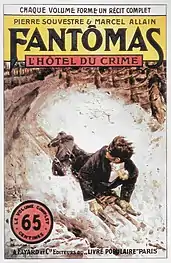 Fantômas portant un loup et un costume de soirée (couverture du 30e volume).