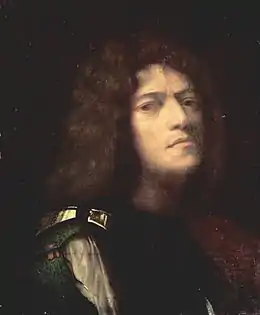 GiorgioneAutoportrait en Davidhuile sur bois, 52 × 53 cm