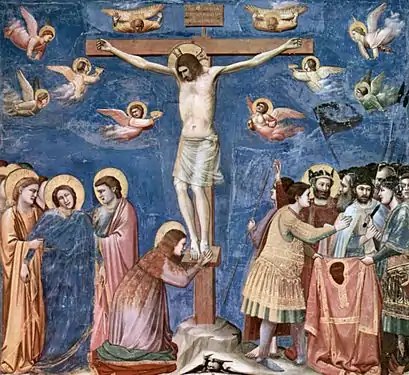 Giotto, Crucifixion (vers 1300), Padoue, église de l'Arena de Padoue.