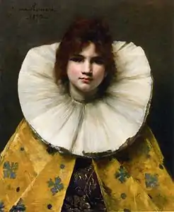 Jeune fille avec collerette (1892).
